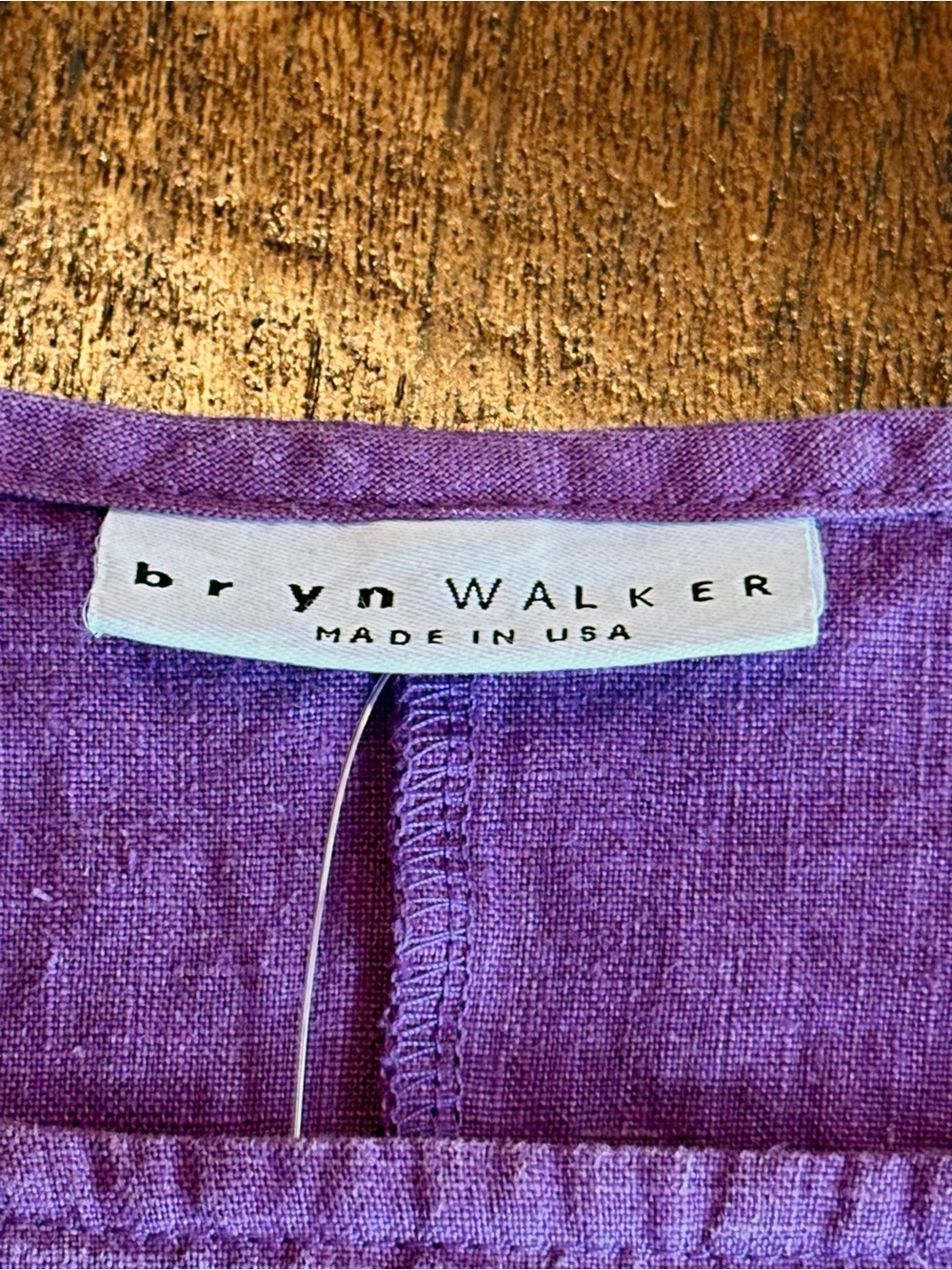 Bryn Walker | Angelita Purple Linen Sleeveless Ruffle Hem Dress, Size M, NWT - Picture 5 of 10